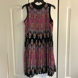 Floral pleated dress